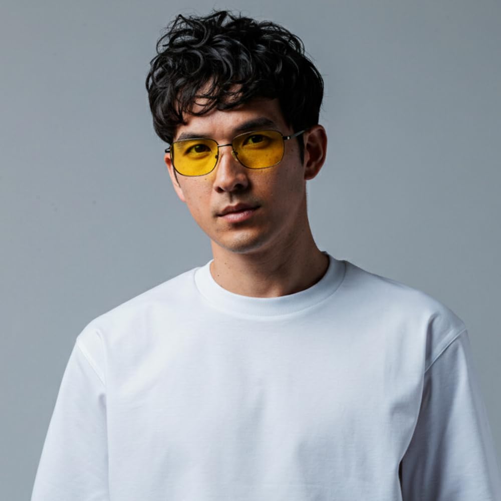 [EYE WAVE] Sunglasses for Night Driving: For protection against nighttime glare  Nighttime use  MorningEvening  Twilight  Night fishing. Mildly