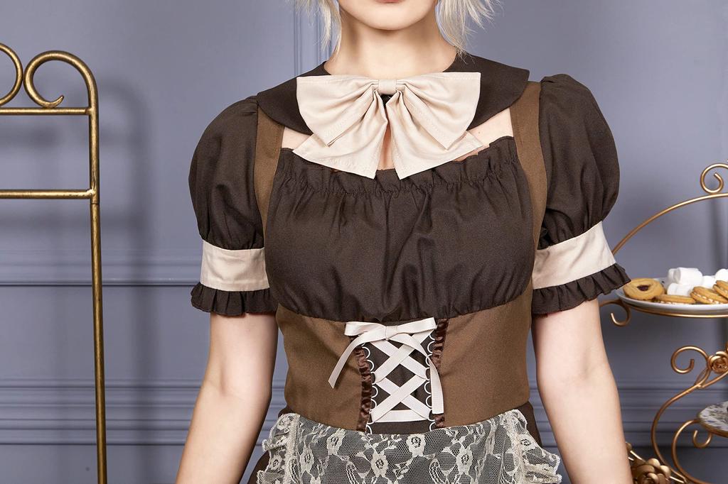 Clearstone Cosplay Halloween Chocolat Ole Maid Brown Women's