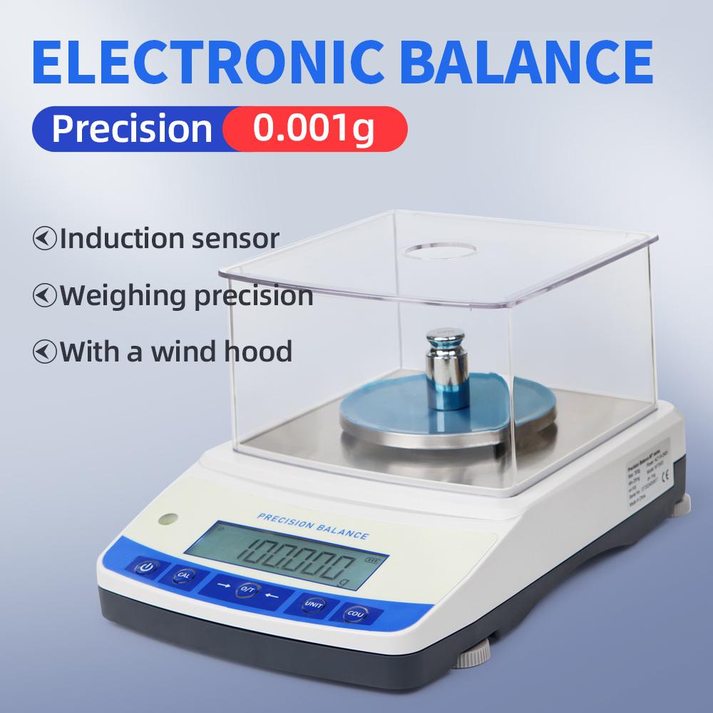 

Lab Scale 500g 0.001g High Precision Electronic Balance Digital Analytical Balance Jewelry Scale with Windshield Balance Scale