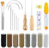 Audiophile Leather Craft Leather Sewing Includes Leather Leatherworking Hand Beginners 29-Piece Kit Needles, Tools, Leatherworking, Sewing, DIY,