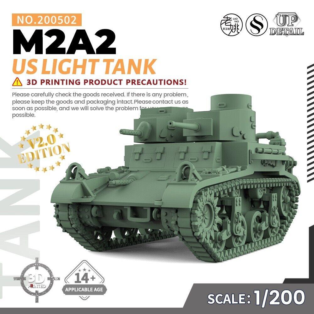 

SSMODEL 1/200 Military Model Kit US M2A2 Light Tank