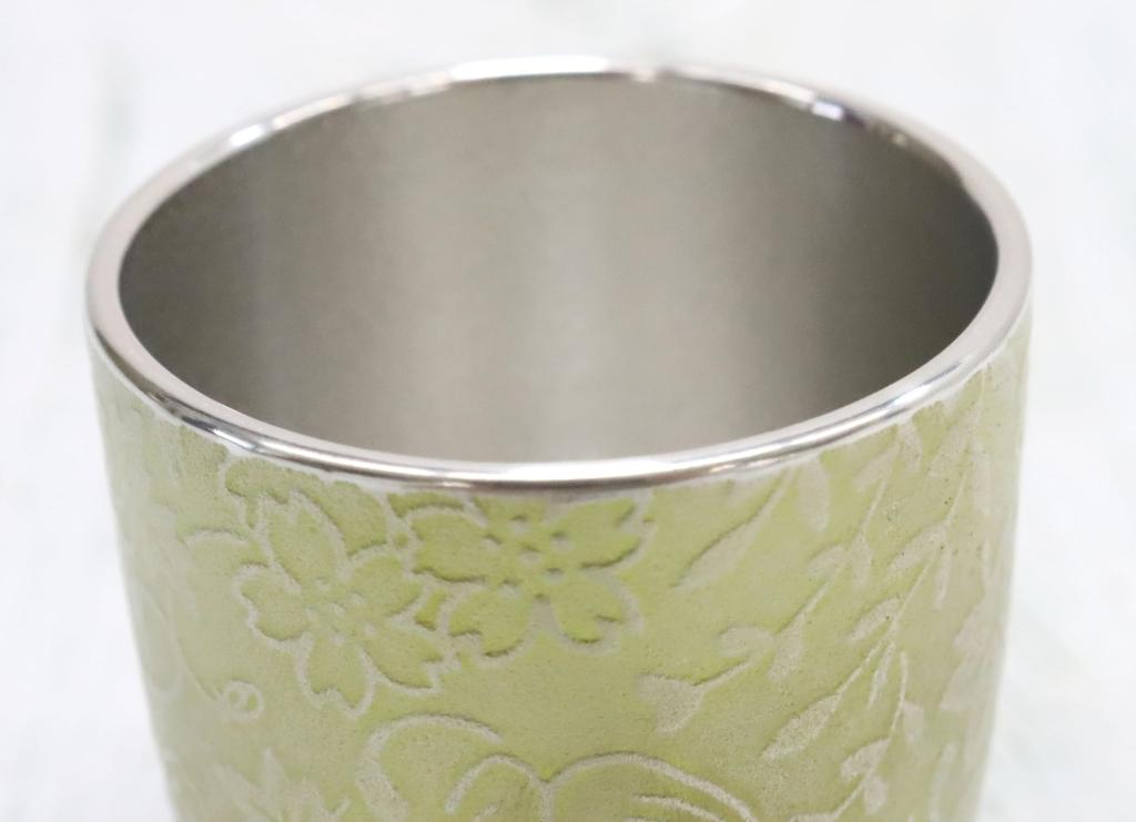 Osaka Tinware Tin Cup Kachofuugetsu Yellow Gift Wrapping Specification (Suzuki)