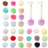20pcs/bag Colorful Imitation Rabbit Fur Ball Charms Pom Pom Pendants DIY Keychain Garment Toys Bag Earrings Jewelry Accessories