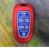 Carbon Fiber Abs +Silicone Car Key Fob Case Cover For Hyundai Solaris Sonata Hybrid Nexo Nx4 New Grand Santa Fe Tucson