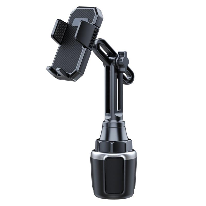 Cup Phone Mount for Car, Universal Cup Phone Cradle Holder with Long and Adjustable Neck, Friendly Compatible with Cell Phone