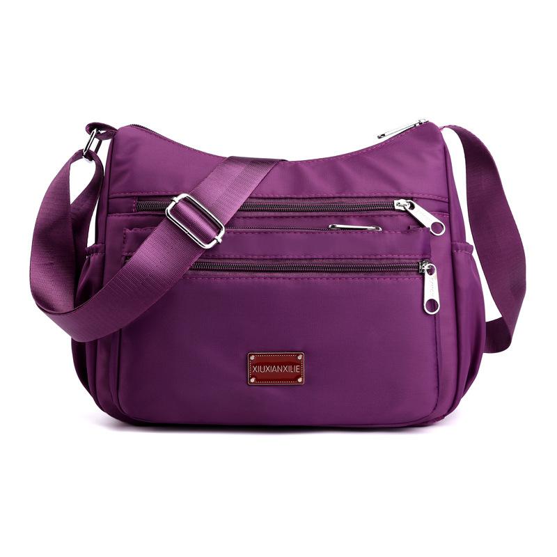 

Multi-pocket elderly women s bag waterproof Oxford cloth shoulder messenger bag do business wallet nylon canvas bag