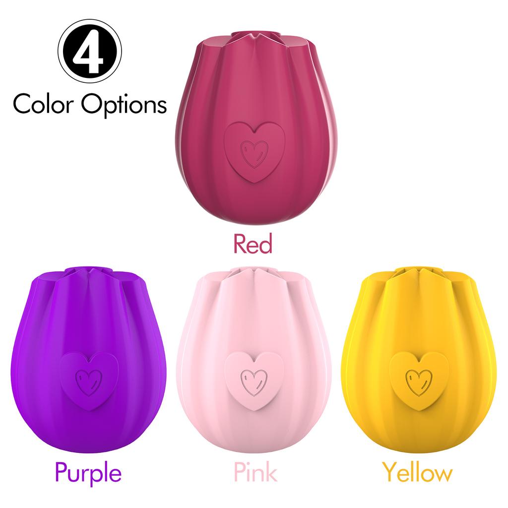 Rose Vibrator Vagina Sucking Vibrator Sucker Oral Licking Clitoris Stimulation Powerful Sex Toys For Women Rose Vibator Toy
