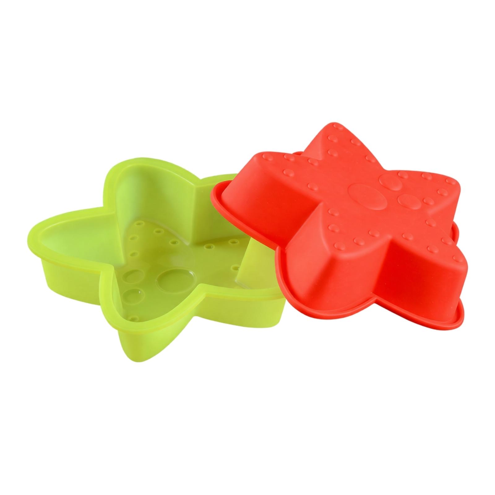 Silicone Jelly Mold Star Shape Flexible Non-Stick Mold for Homemade Desserts Baking and Food Preparation Kitchen Tool one size