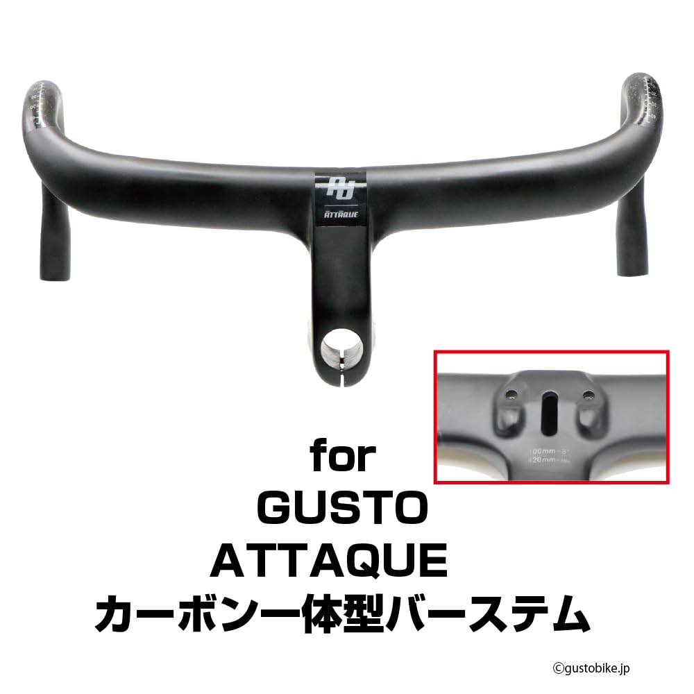 Type Combo Mount for Gusto Carbon Integrated Bar Brands Compatible Compatible with GoPro HERO Cameras [REC MOUNT] (ATTAQUE Stem) (14 Model)