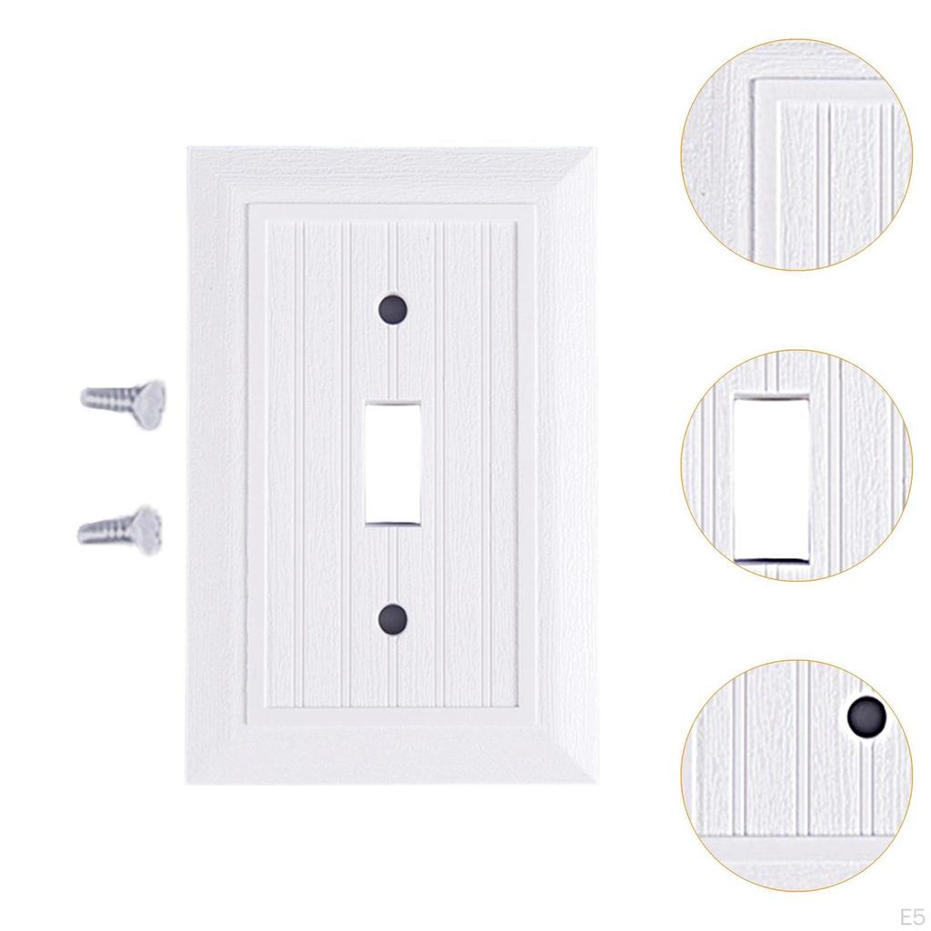 3 Pack Electrical Outlet Faceplates, Easy Installation Covers