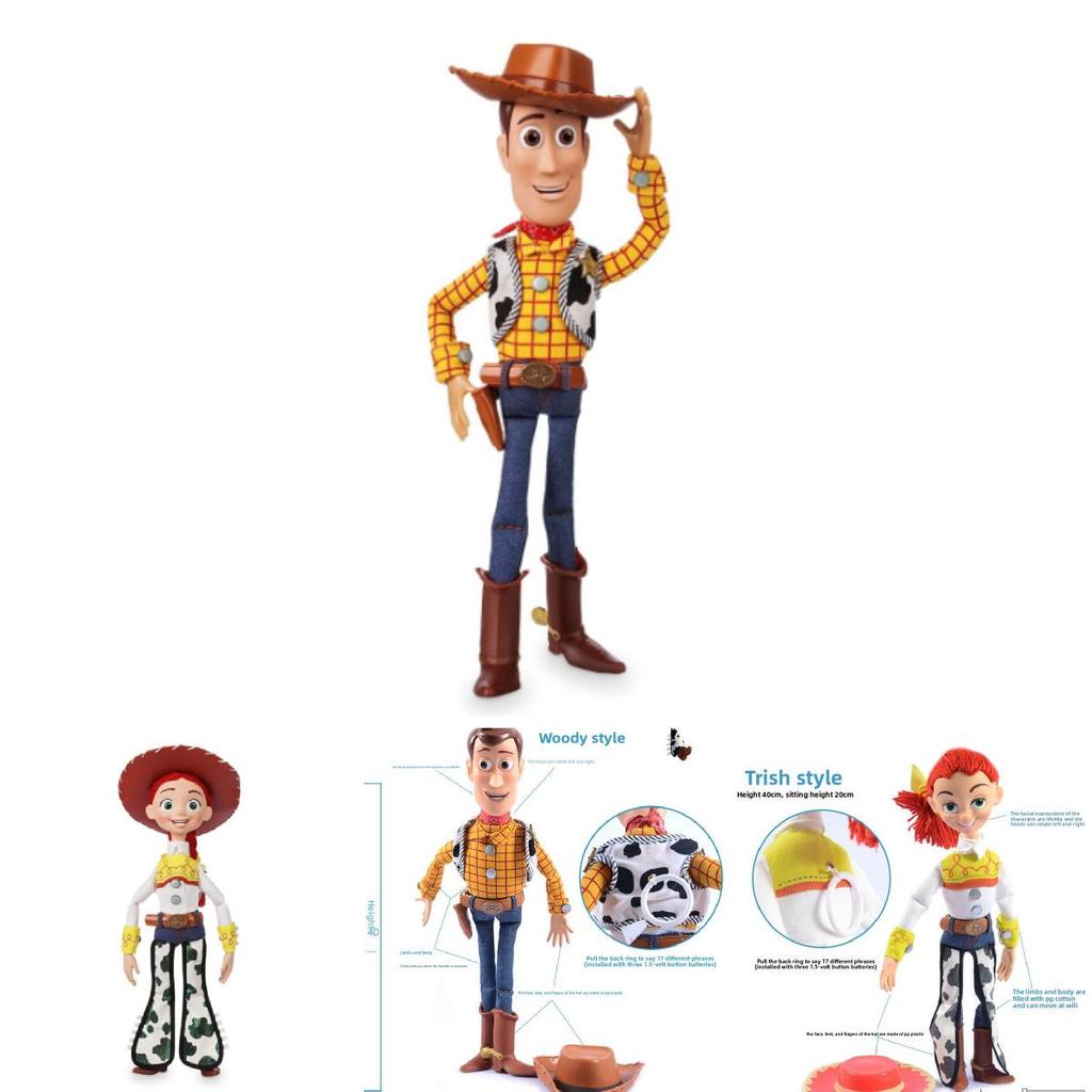 Toy Story Woody And Jessie Doll Interactive Talking Action Figures For Kids Collectors