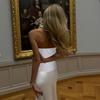 Sexy Lace Embroidered Strapless Bandeau Cinched Waist Crop Camisole Top For Women