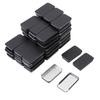 60pcs Small Tin Box Slide Top Rectangular Tin Containers for Candies Jewelry Crafts Lip Balm Storage Black