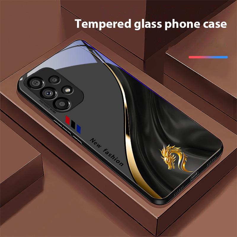 

Starlight Zodiac For Samsung Galaxy S10 20 Plus 21 FE 22 23 24 FE 25 Ultra Black Tempered Glass Phone Case Hard Shell for Galaxy S21 Ultra