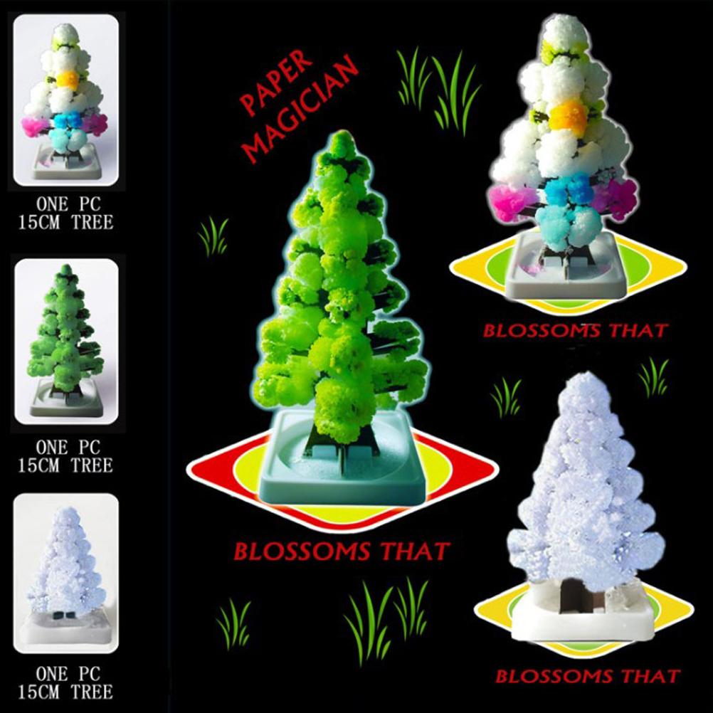 Magical Growing Crystal Christmas Paper Tree Christmas Tree Opens Snowflake Paper Tree Decoration DIY Xmas Ornaments