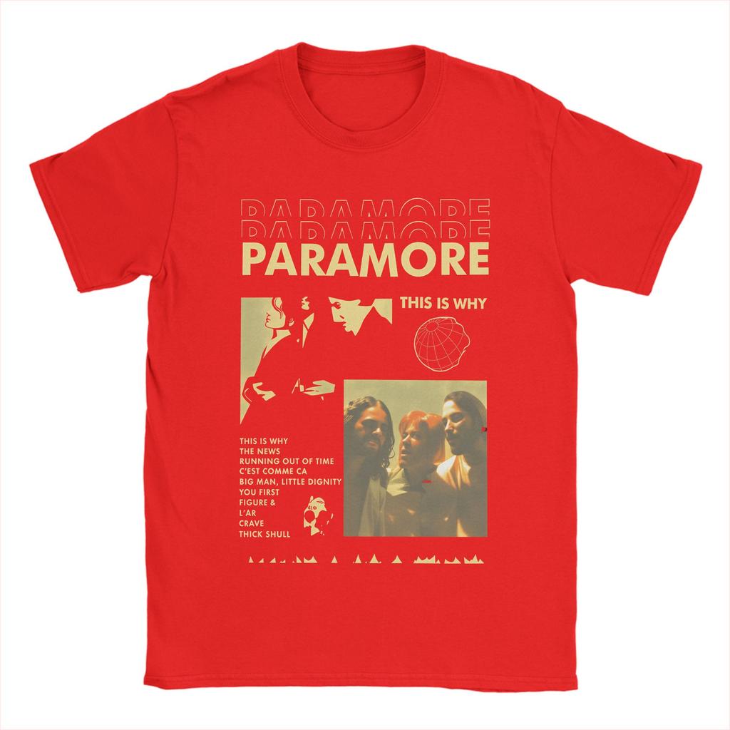 Paramore Band TShirt for Men  Casual Cotton Tees Crew Neck Short Sleeve T Shirt Plus Size Tops