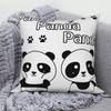 Square Pillow Cute Giant Panda Animal Pattern Cushion Cover Home Living Room Sofa Bedroom Decoration