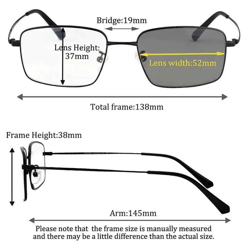 Blauw Licht Blokkerende Bril Mannen Fotochemische Grijs Bruine Kleur Glazen 0 Dioptrie Metalen Brilmontuur Vierkante Vorm Jongens Cadeaus