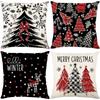 Christmas Pillows, Living Room Sofa Pillows, Bedside Cushions, Pillow Cases Without Core, New Year Decoration