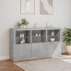Vidaxl Szafka Z Oświetleniem Led, Szarość Betonu, 181,5X37X100 Cm