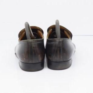 90s NIPMAR Crocodile Leather Slip-on Loafers 25.5-26.5cm 8 Brown Italy(USED)