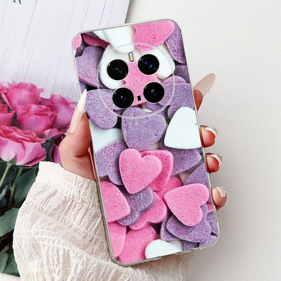 For Honor Magic 7 Pro Phone Case Magic7 Magic 6 Lite 5 Lite Back Cover Girly Fashion Flower Butterfly Paintong Soft TPU Bumper