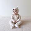 Autumn Ribbed Button-Up Romper for Newborns - Boys & Girls