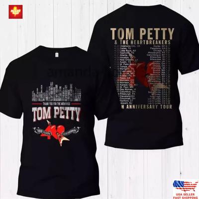 Trendy Tom Petty The Heartbreakers Tričko k 40. výročí Unisex Tričko
