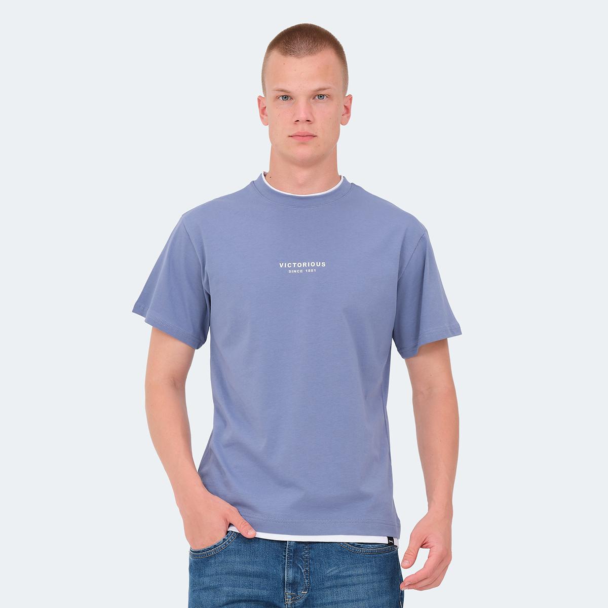 

VRENI-Синяя мужская футболка S синий