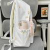 Backpack with Embroidered Bow Pattern for Teenage Girls Daily Use Cute Kawaii Style