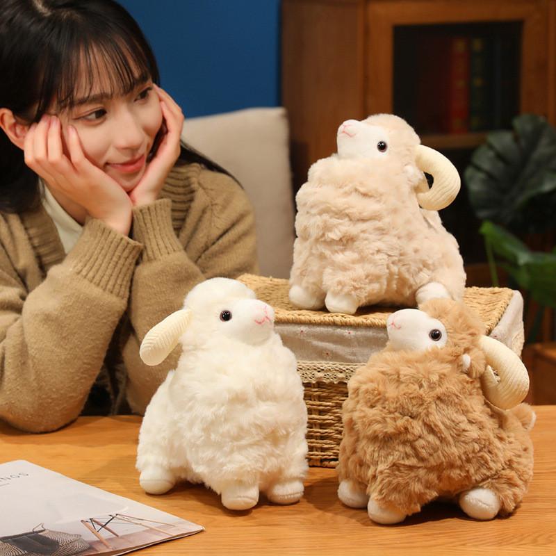 Soft Plush Sheep Toy For Kids Bedroom Decor Gift For Children And Teens