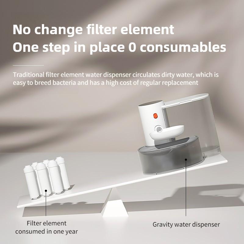 Household Pet Supplies Wireless Automatic Water Change Pet Water Dispenser Intelligent Dump Type Cat Water Feeder