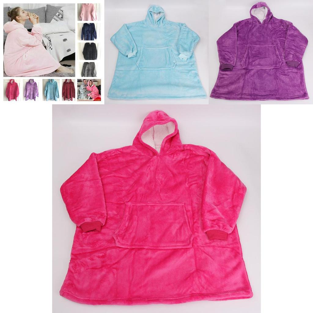Warm And Cozy Oversized Blanket Hoodie For Adults And Kids With Giant Pocket