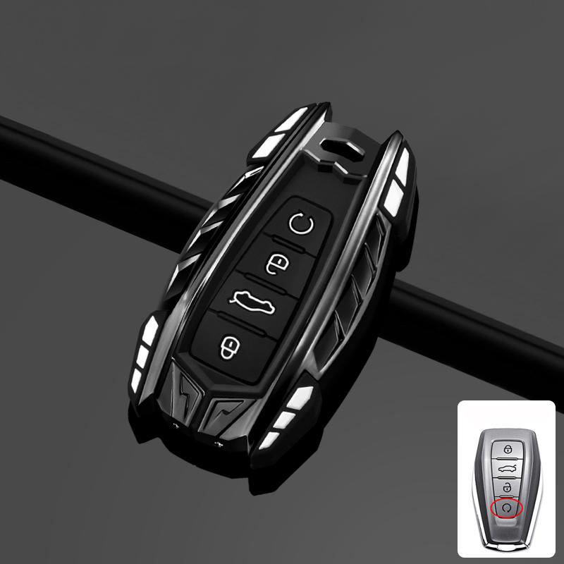 Zinc Alloy Car Key Case Cover For Geely Okavango Coolray Atlas Monjaro Tugella Emgrand GT S Proton X50 X70 Remote Fob Holder