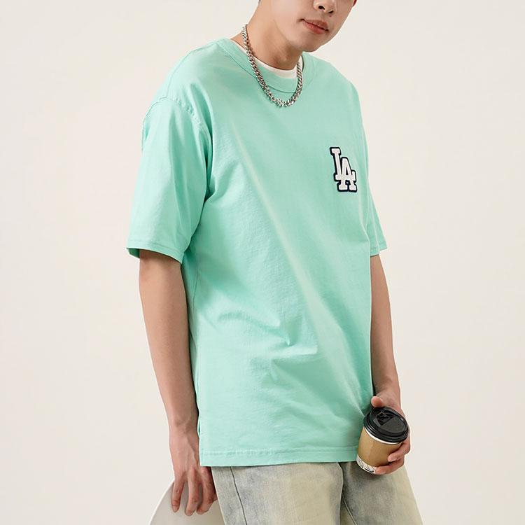 New MLB Old Flower T Shirts Unisex Mint Green 3ATSM2023-07MTL