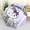 1pc Charmmy Kitty Purple Bow Outdoor with Automatic Open/Closed Mechanism Umbrella, Portable Folding Design, 8-Rib Iron Frame - Perfect Gift for Fans,