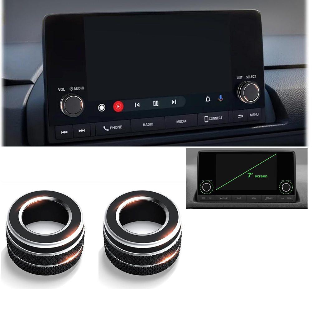 

2pcs Audio Volume Knob Cover For Civic 2026 2026 2026 2026 For CRV For HRV For Accord 2026 2026 2026 Decoration Trim Ring