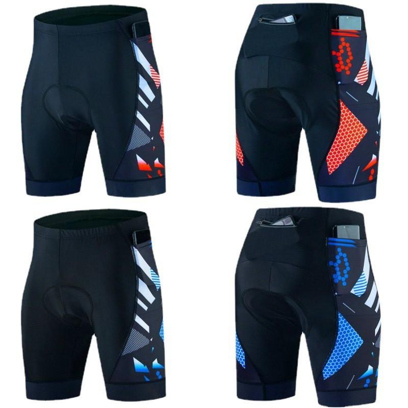 Mens Cycling Shorts With 3 Pockets Bike Riding Bib Mountain Road Use