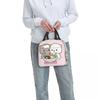 Cartoon Mochi Katze Peach Und Goma Brotdose Frauen Wiederverwendbar Auslaufsicher Kühlbox Thermisch Essen Isoliert Lunchtasche Kinder Schule Kinder