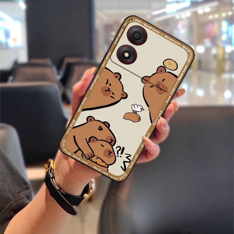 Cute Back Cover Phone Case For ZTE Blade A34 Full Wrap Phone Pouch Anti-dust Anti-knock Graffiti Fashion Design Cartoon