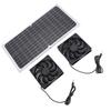 Solar Powered Exhaust Fan 16W Monocrystalline Silicon Solar Panel Dual Ventilation Fan Kit for Pet House Chicken Coop Greenhouse