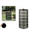 Foldable Ventilated Mesh Organiser With Hanging Hook Rustproof Nylon Designs Rack For Camping Home Storage Solution