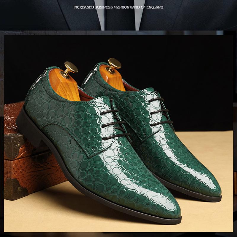 Formal Oxford Shoes for Men Wedding Shoes Suit Leather Italy Pointed Toe Men Dress Shoes