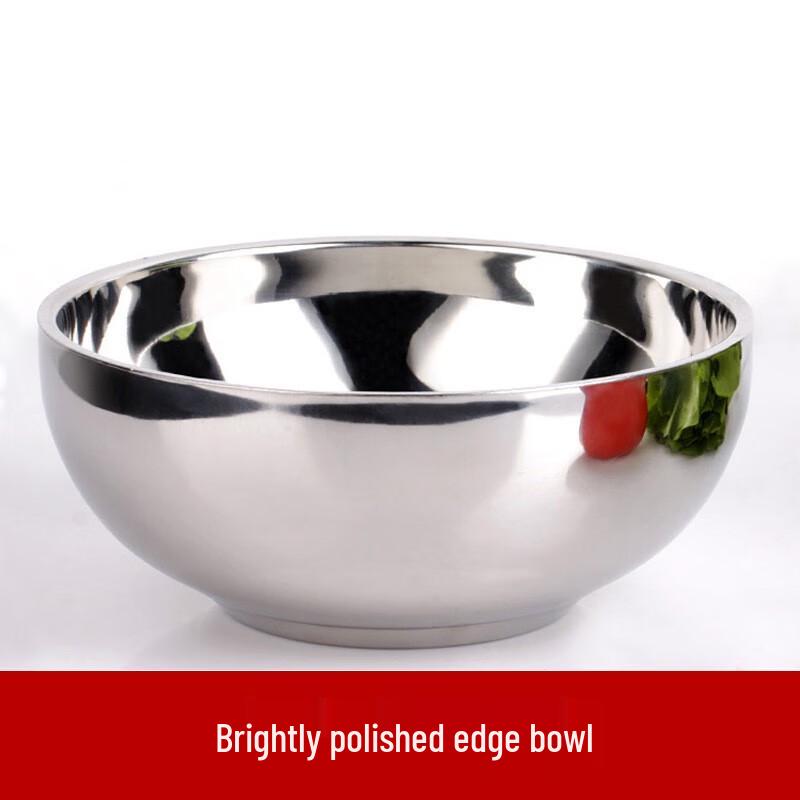 Stainless Steel Anti-Scald Rice Bowl - 12cm, 10-Pack