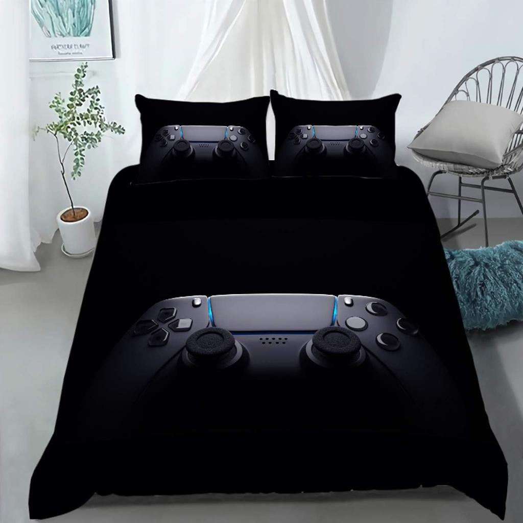 Gamepad Digital Printing Three-Piece Set, Home Textile Four-Piece Set, Quilt Cover, Bed Linen, Bedding
