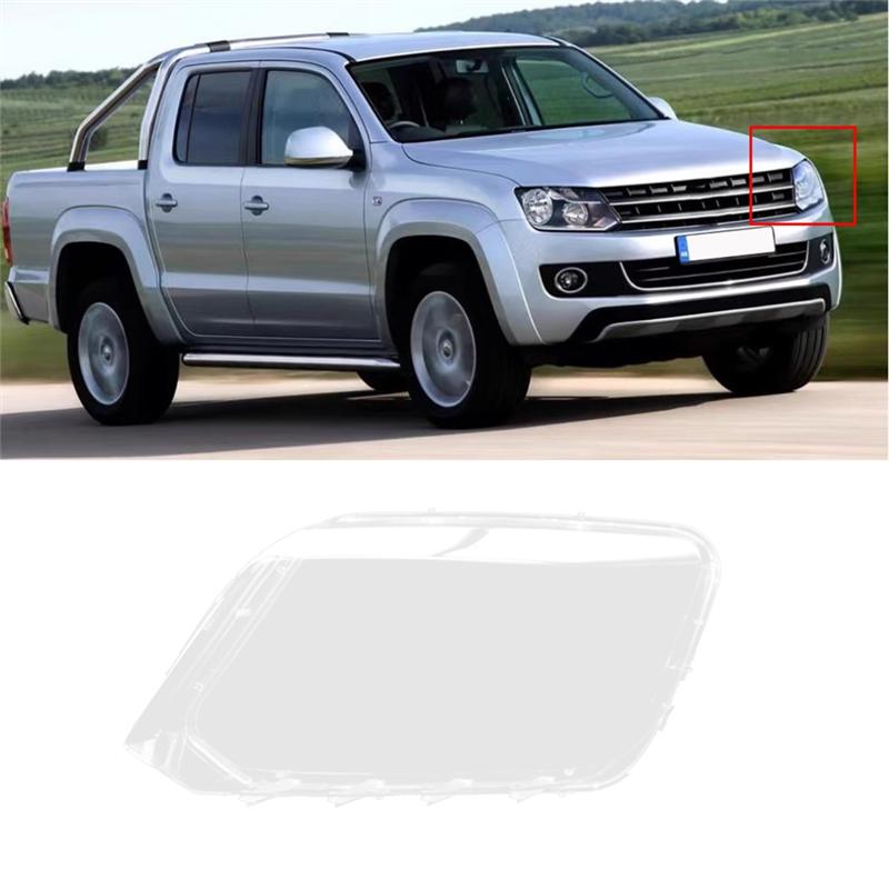 Car Front Headlight Cover Lampshades Lamp Shell Headlights Lens Cover For VW Amarok 2010- Left