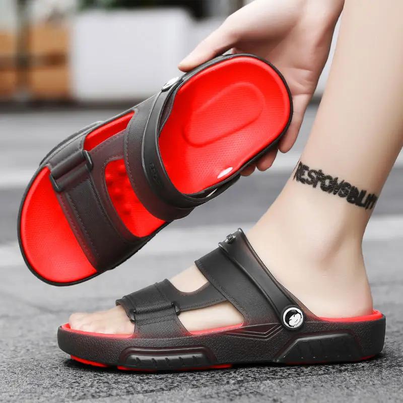 Fashion Sabot Outdoor Slides Plastic High Quality Fashion Y2k Men's Shoe Mascullino Rubber 2025 Style Casual Trend Fun Pvc Male Slipper