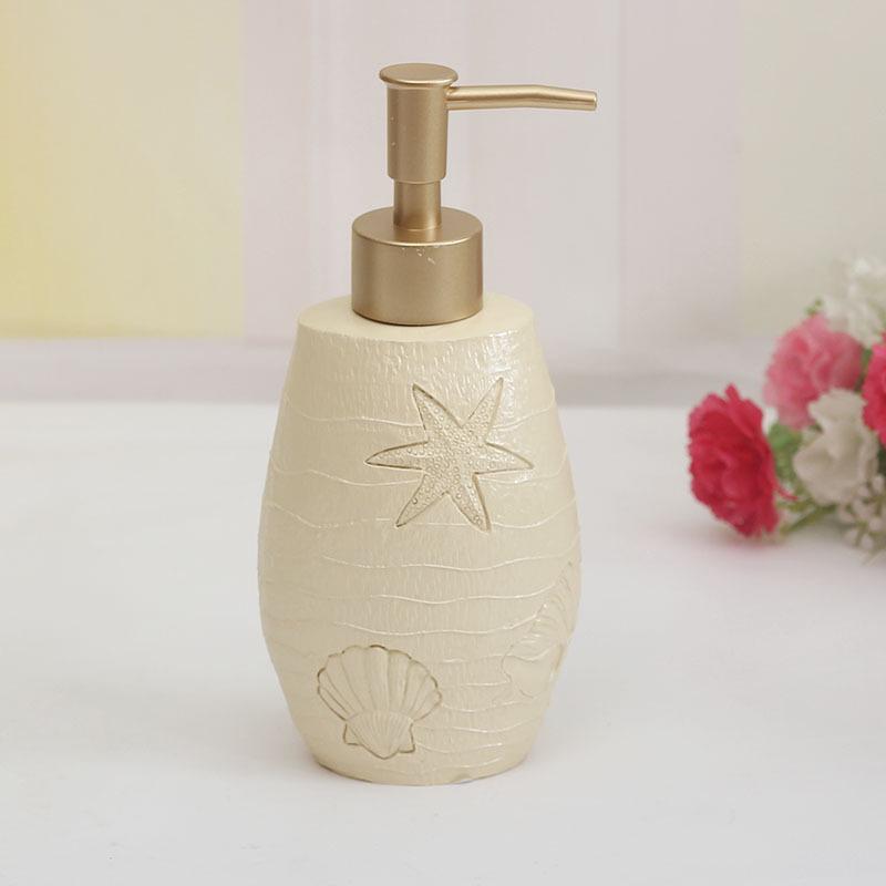 Luxuriöse Keramik-Druckflasche für Handseife, Shampoo und Duschgel