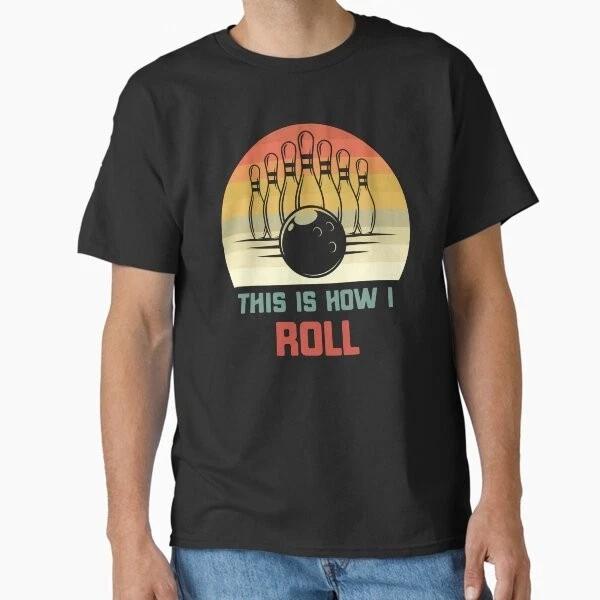 Retro Vintage Bowling Lover Design Classic TShirt S2xl