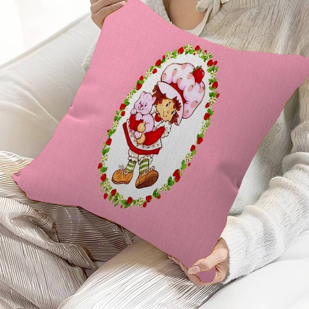 S_Strawberrys-S_Shortcakes Cushion Cover Decorative Pillow Sofa Home Decor Case Pillow Cases